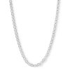 Banter Made In Italy 100 Gauge Mariner Chain Necklace In Solid Sterling Silver 20" Necklaces