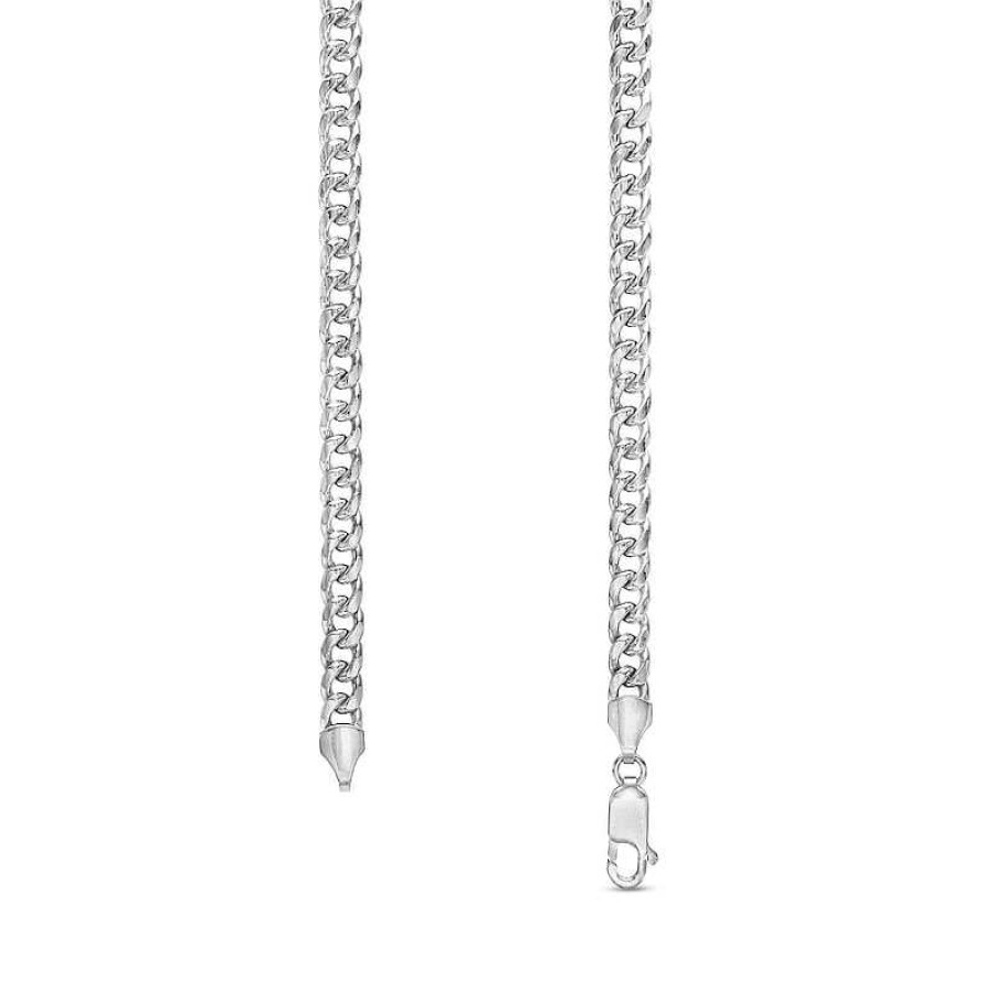 Banter 10K Semi-Solid White Gold Cuban Chain - 22" Necklaces