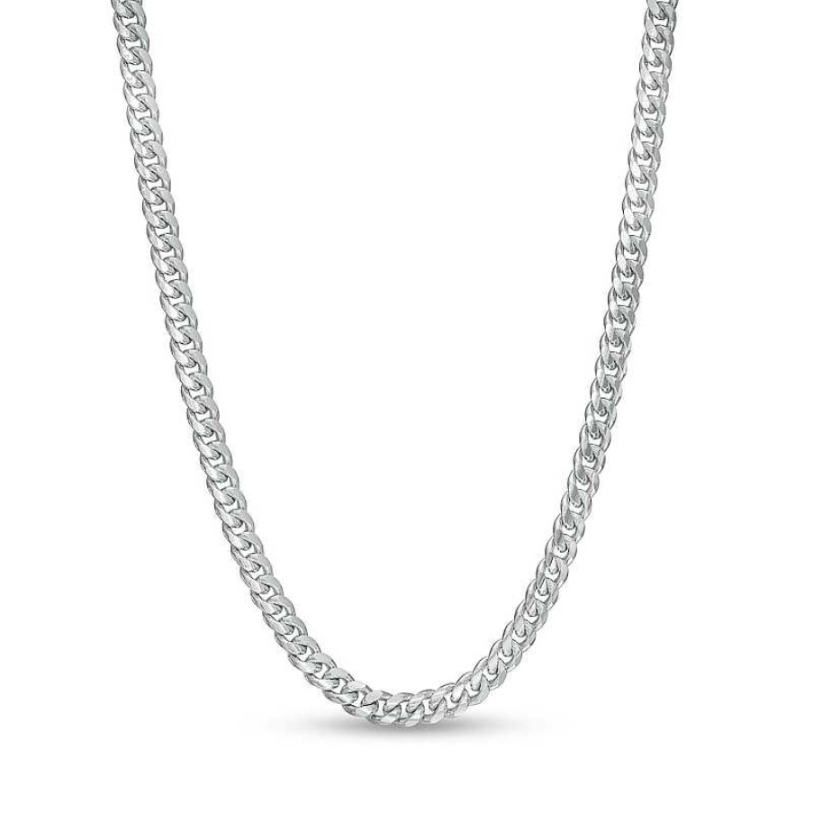 Banter Made In Italy 080 Gauge Solid Cuban Curb Chain Necklace In Sterling Silver - 22" Necklaces