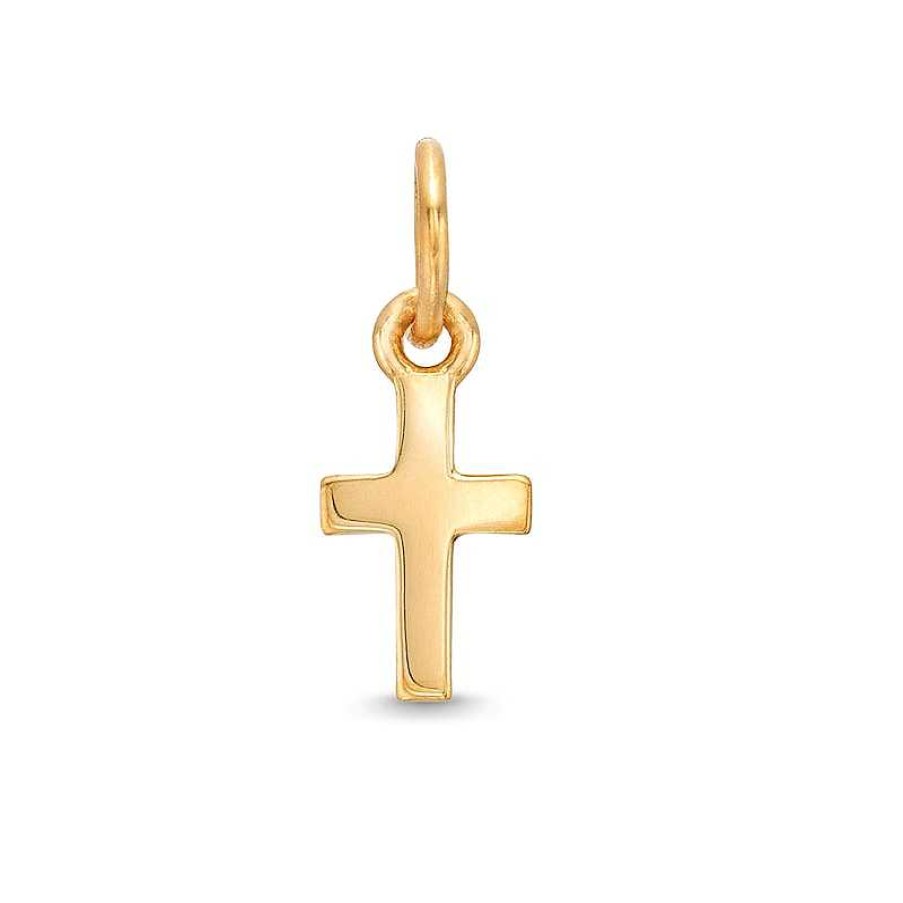 Banter Cross Bracelet Charm In 14K Semi-Solid Gold Charms