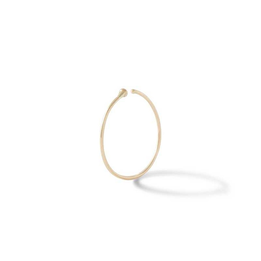 Banter 14K Semi-Solid Gold Nose Ring - 24G 7/16" Nose