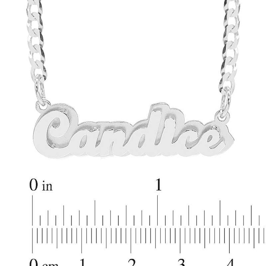 Banter Sterling Silver Double Nameplate Curb Chain Necklaces