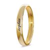 Banter Engravable Wedding Band Ring In Sterling Silver With 14K Gold Plate Rings