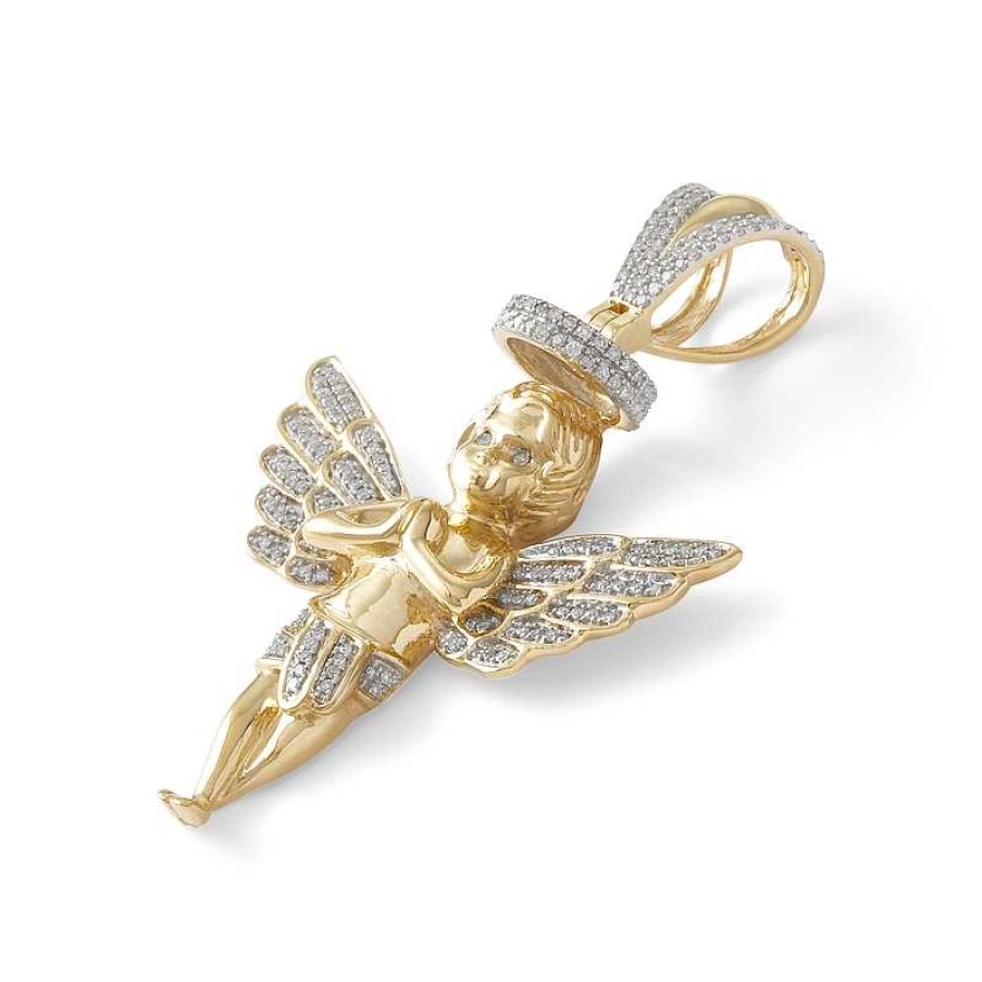 Banter 1/2 Ct. T.W. Diamond Angel Charm In 10K Gold Charms