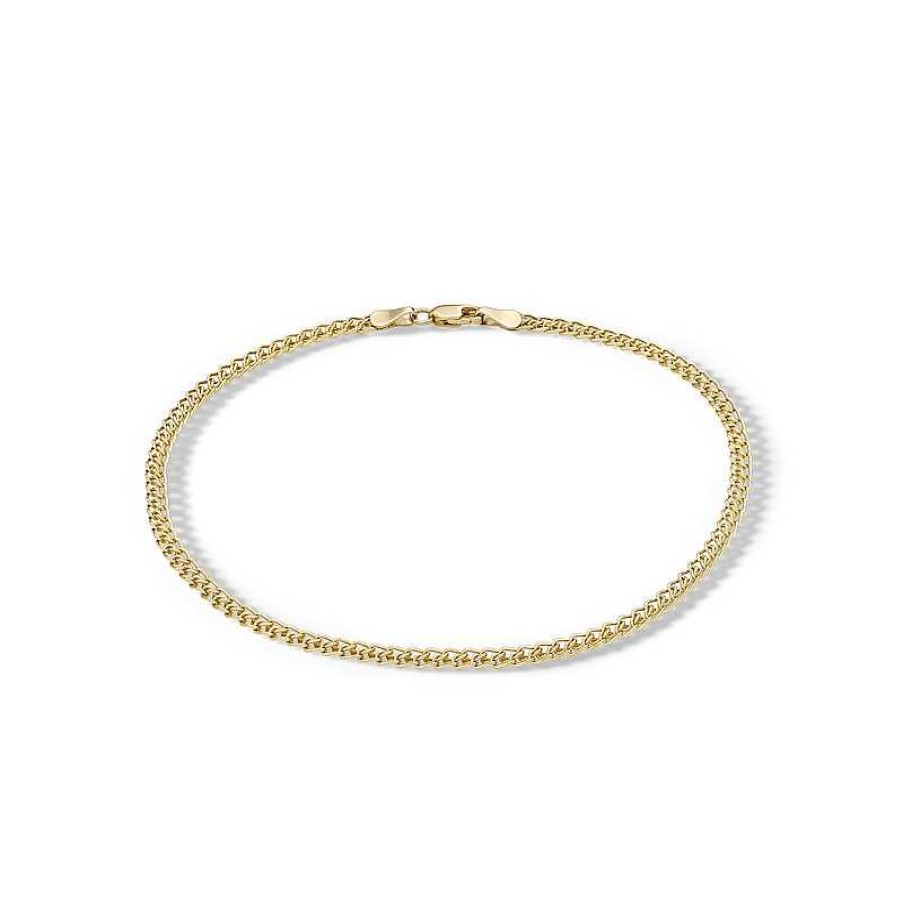 Banter 10K Hollow Gold Curb Chain Anklet Bracelets