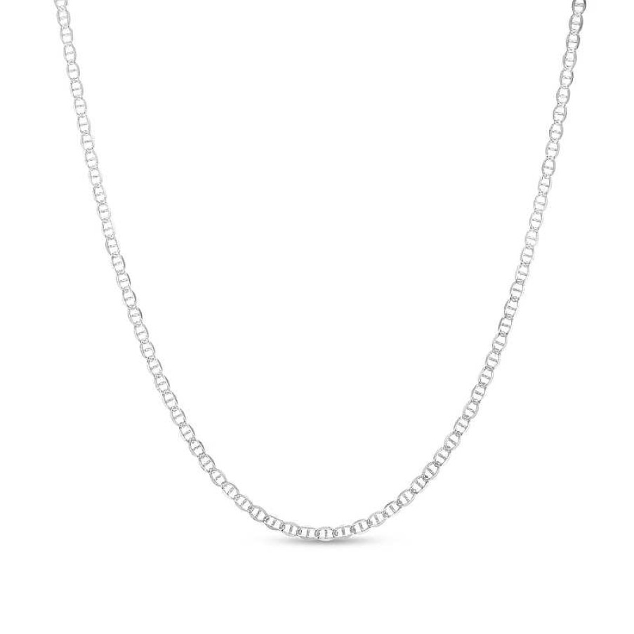 Banter Made In Italy 4.2Mm Diamond-Cut Mariner Chain Necklace In 10K Solid Sterling Silver - 20" Necklaces