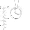 Banter Engravable Interlocking Circle Pendant Necklace In Sterling Silver - 18" Necklaces