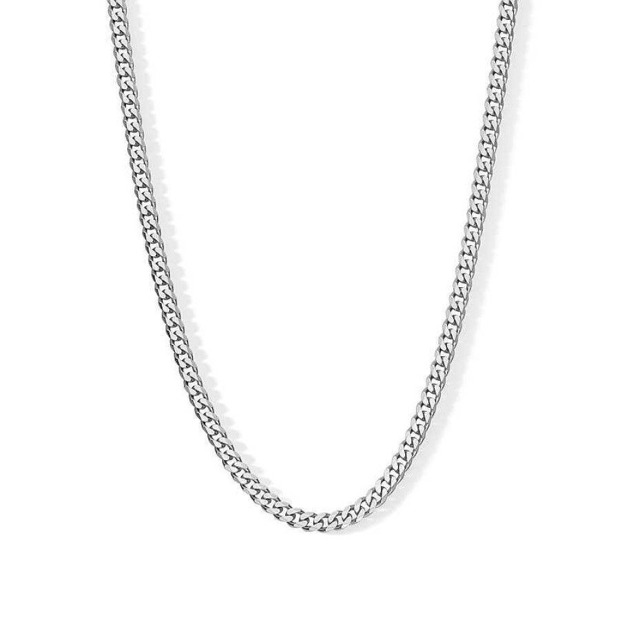 Banter Made In Italy 080 Gauge Solid Curb Chain Necklace In Sterling Silver - 18" Necklaces