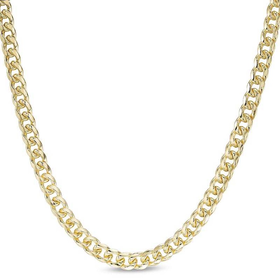 Banter 10K Semi-Solid Gold Cuban Curb Chain Made In Italy - 20" Necklaces