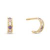 Banter Child'S Multi-Color Cubic Zirconia J-Hoop Earrings In 10K Gold Earrings