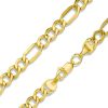 Banter 10K Hollow Gold Beveled Figaro Chain - 26" Necklaces