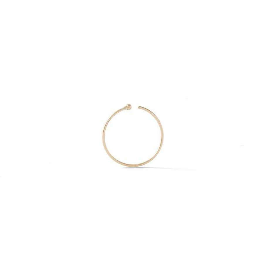 Banter 14K Semi-Solid Gold Nose Ring - 24G 7/16" Nose