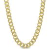 Banter 14K Gold Plated 1/20 Ct. T.W. Diamond Chunky Link Chain Choker Necklaces