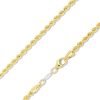 Banter 021 Gauge Rope Chain Necklace In 10K Solid Gold Bonded Sterling Silver- 24" Necklaces