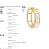 Banter Princess-Cut Cubic Zirconia 11Mm Huggie Earrings In 10K Gold Earrings