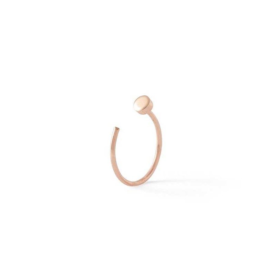 Banter 14K Semi-Solid Rose Gold Nose Ring - 22G 5/16" Nose