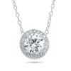 Banter 8Mm Cubic Zirconia Frame Pendant In Sterling Silver - 20" Necklaces