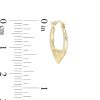 Banter Child'S Diamond-Cut Heart Hoop Earrings In 10K Stamp Hollow Gold Earrings