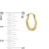 Banter Child'S Textured Geometric Hoop Earrings In 10K Gold Earrings