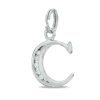 Banter Cubic Zirconia Small Initial "C" Charm In Sterling Silver Charms