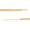 Banter Double Mariner And Bevelled Curb Chain Necklace In 10K Hollow Gold Bonded Sterling Silver - 17" Necklaces