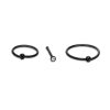 Banter Black Ion Plated Crystal Three Piece Nose Ring Set - 20G Nose