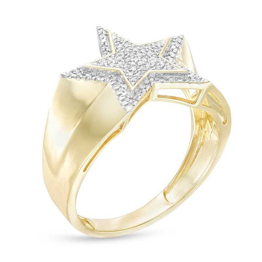 Banter 1/10 Ct. T.W. Diamond Star Ring In 10K Gold Rings