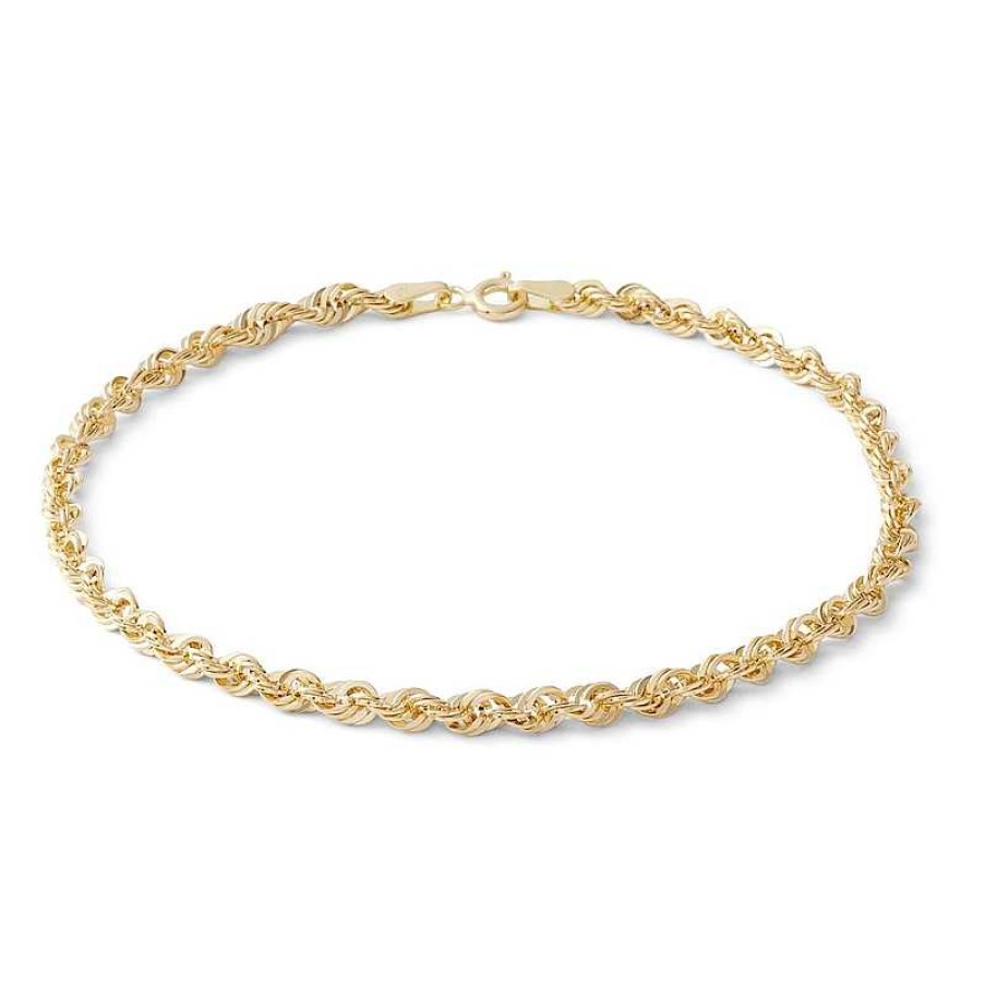 Banter Made In Italy 060 Gauge Rope Chain Bracelet In 14K Hollow Gold - 8.5" Bracelets