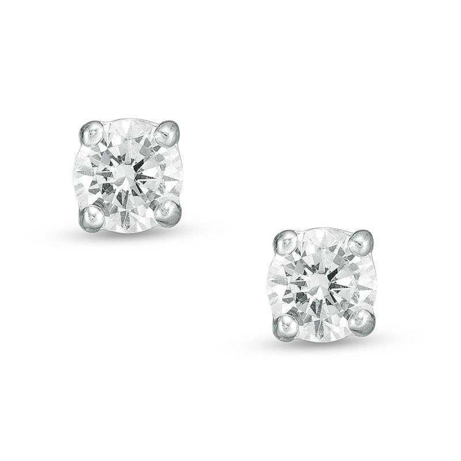 Banter Child'S 4Mm Cubic Zirconia Stud Earrings In Sterling Silver Earrings