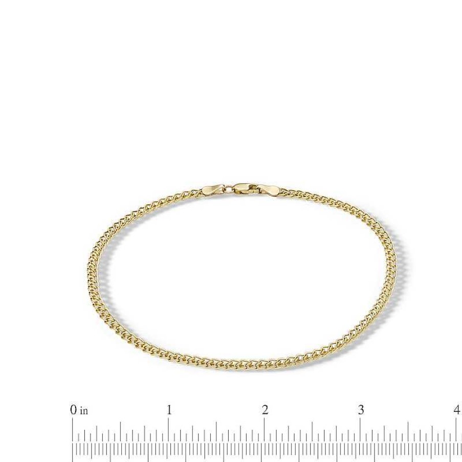 Banter 10K Hollow Gold Curb Chain Anklet Bracelets