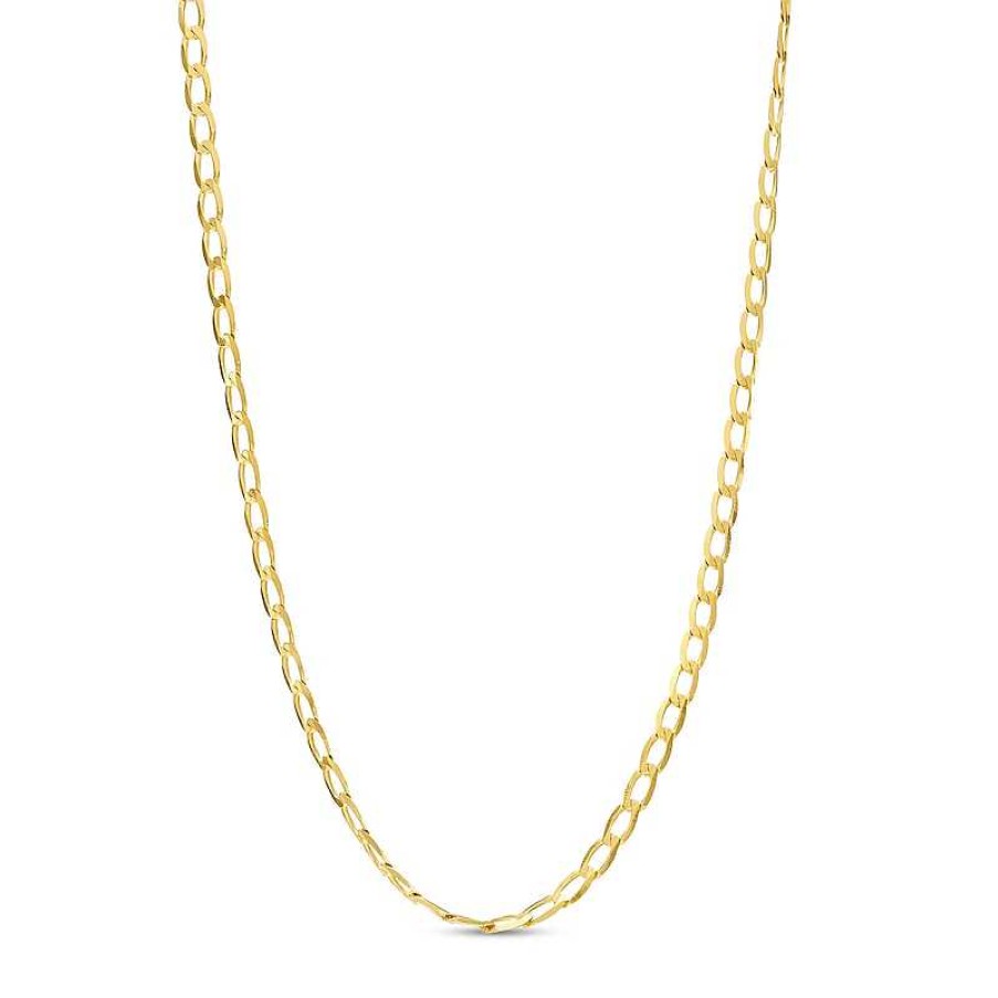 Banter 1.75Mm Diamond-Cut Light Curb Chain Necklace In 10K Solid Gold - 18" Necklaces