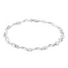 Banter Diamond Accent Infinity Link Bracelet In Sterling Silver - 7.5" Bracelets