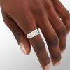 Banter Cubic Zirconia Rectangle Cluster Ring In Sterling Silver Rings