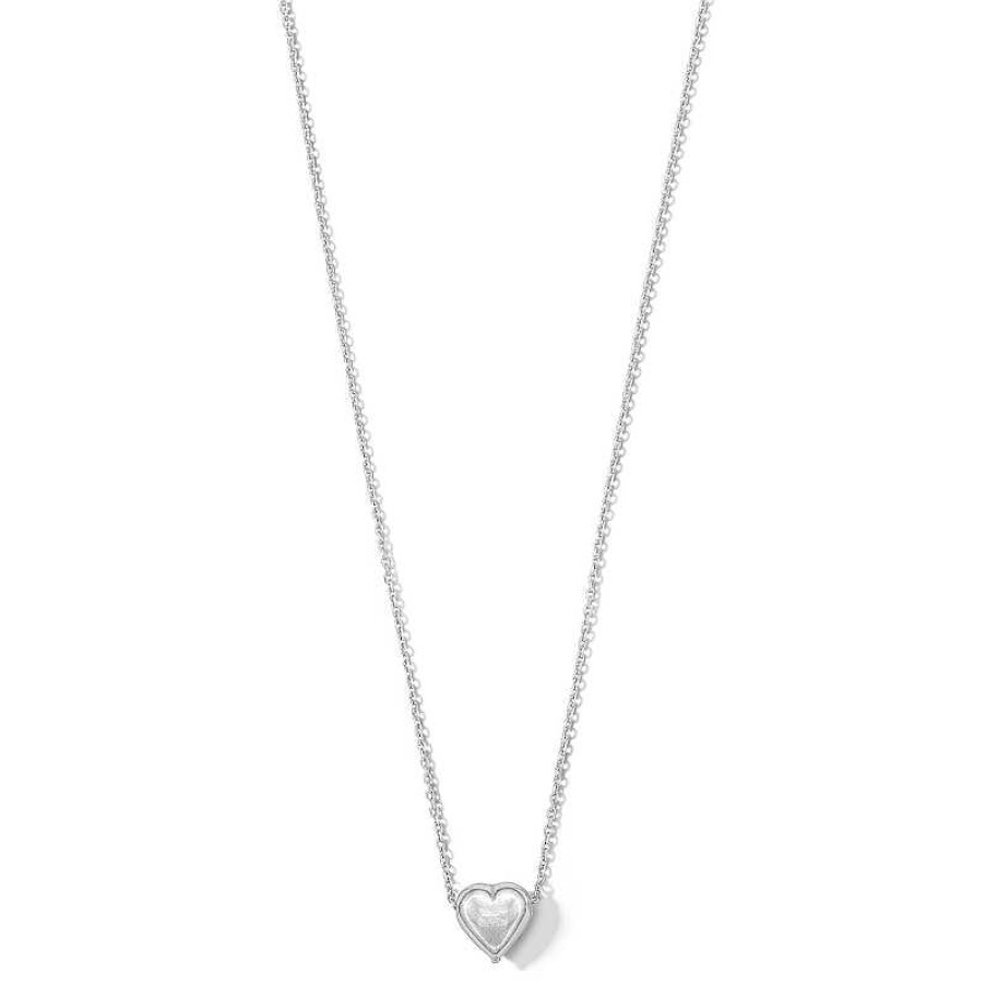 Banter Sterling Silver Puffy Heart Pendant Necklace - 18" Necklaces