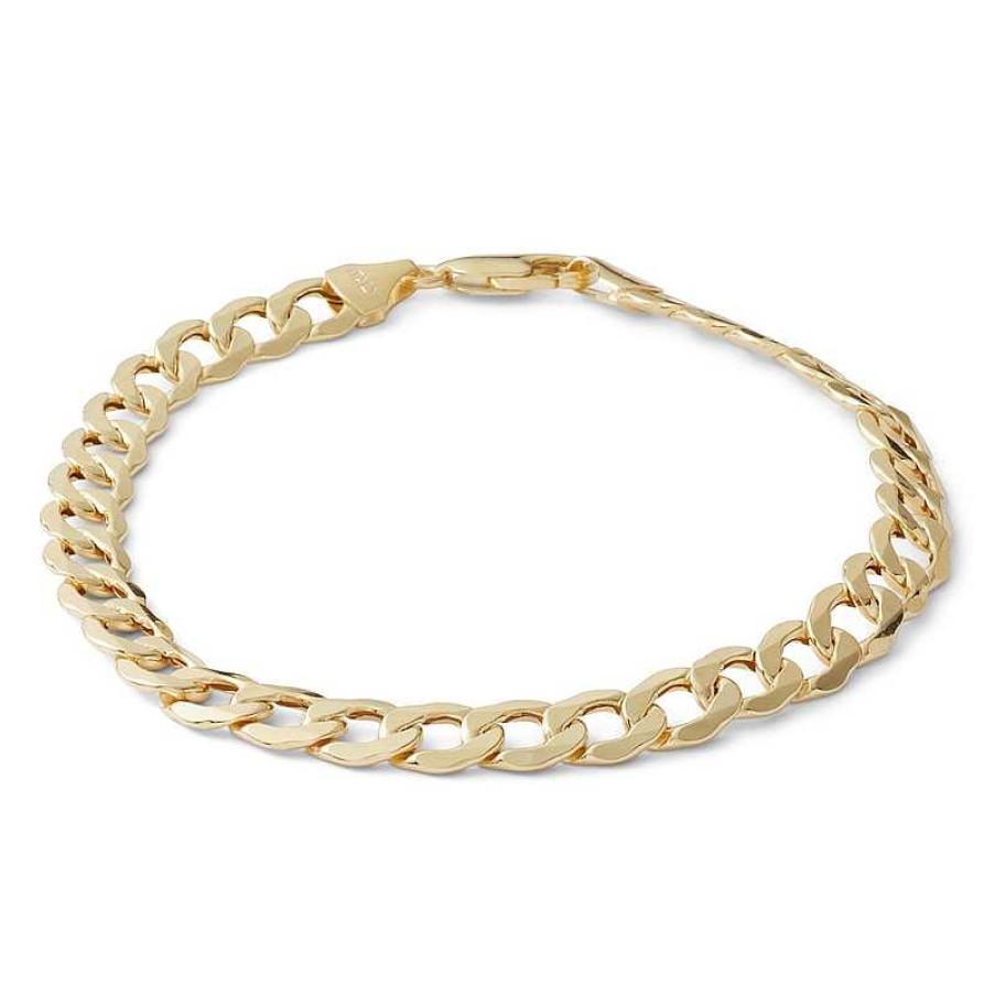 Banter 10K Hollow Gold Curb Chain Bracelet Made In Italy - 8.5" Bracelets