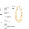 Banter 21 X 23Mm Twist Hoop Earrings In 10K Stamp Hollow Gold Earrings