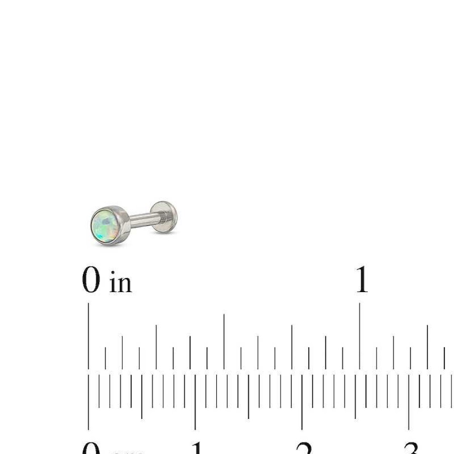 Banter Titanium Opal Stud - 16G 5/16" Ear