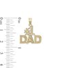 Banter Diamond-Cut #1 Dad Necklace Charm In 10K Gold Charms