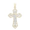 Banter Filigree Crucifix Necklace Charm In 10K Two-Tone Gold Charms