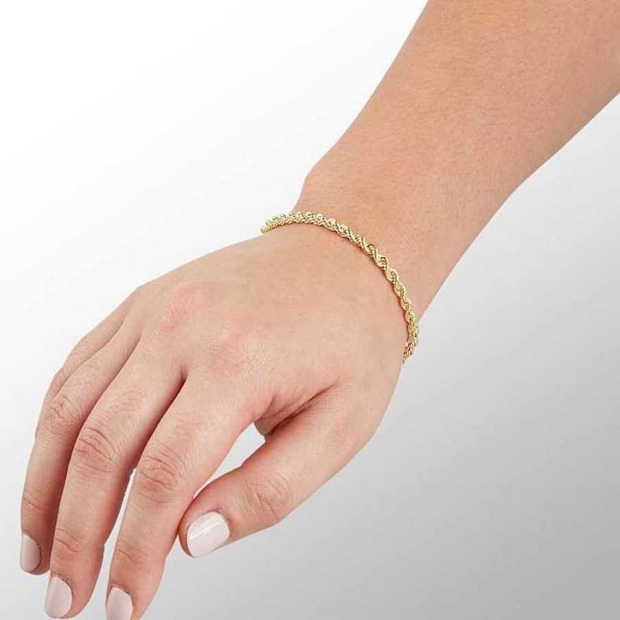 Banter 14K Hollow Gold Rope Chain Bracelet - 8" Bracelets