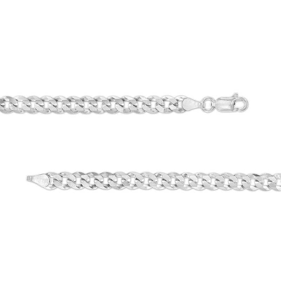 Banter Made In Italy 100 Gauge Solid Flat Curb Chain Necklace In Sterling Silver 20" Necklaces