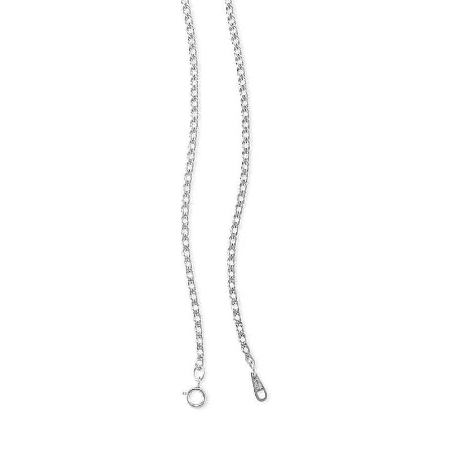 Banter 10K Hollow White Gold Rambo Chain - 18" Necklaces