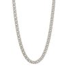 Banter Made In Italy 080 Gauge Double Curb Chain Necklace In Solid Sterling Silver - 24" Necklaces