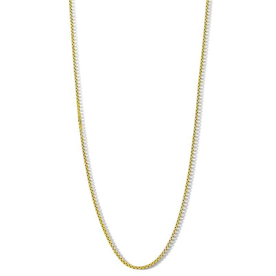 Banter 10K Hollow Gold Diamond-Cut Box Chain Made In Italy - 20" Necklaces