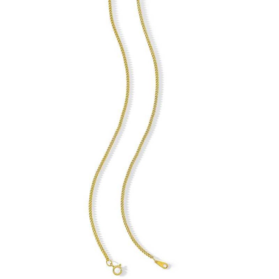 Banter 10K Hollow Gold Diamond-Cut Curb Chain - 22" Necklaces