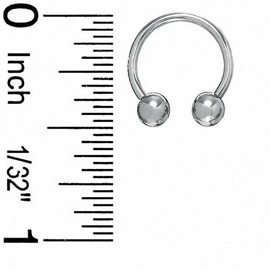 Banter Solid Stainless Steel Horseshoe Pair - 16G 3/8" Nose