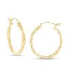 Banter 20Mm Diamond-Cut Square Tube Hoop Earrings In 14K Gold Earrings