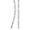 Banter 10K Hollow White Gold Beveled Figaro Chain - 18" Necklaces