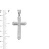 Banter Cubic Zirconia Composite Cross Charm In Sterling Silver Charms