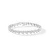 Banter Sterling Silver Diamond Accent Multi-Heart Bracelet Bracelets